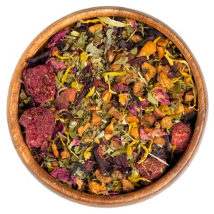 Травяной чай с каркаде "Садовая мята с малиной", 50г